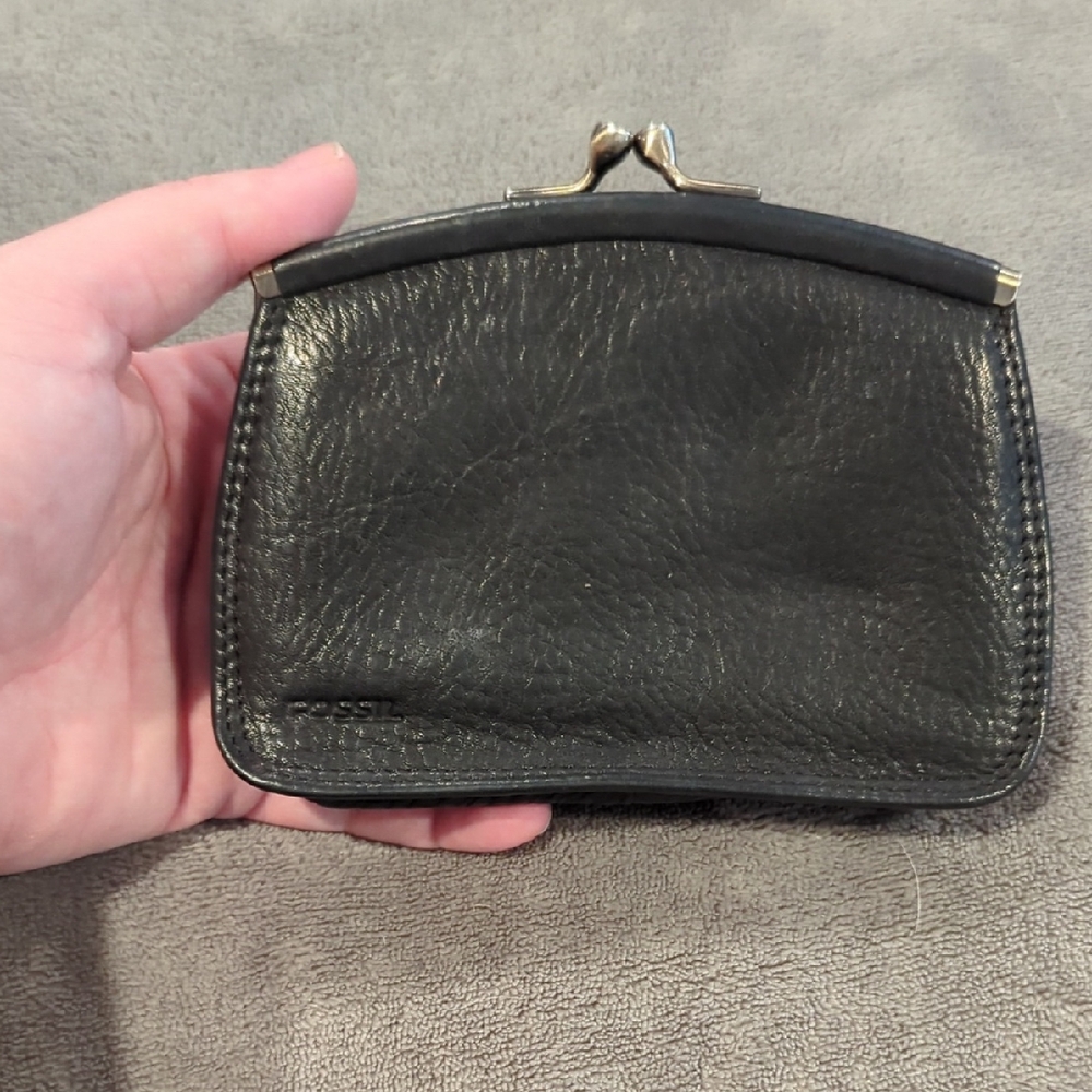 Fossil Black Leather Wallet